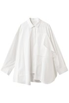 【エンフォルド/ENFOLD】のPLATE SHIRT 人気、トレンドファッション・服の通販 founy(ファニー) ファッション Fashion レディースファッション Fashion for Women トップス・カットソー Cut & Sew Tops シャツ・ブラウス・オフィスカジュアル Elegant Blouses & Button-Ups コンパクト Compact, Small Size サークル Circle, Round Design スリーブ Sleeve, Long Sleeve / Short Sleeve トライアングル Triangle, Triangular Shape プレート Plate, Dish モチーフ Motif, Design Theme ロング Long, Long-Length 皿 Plate, Dish thumbnail ホワイト|ID: prp329100004901574 ipo3291000000036679109