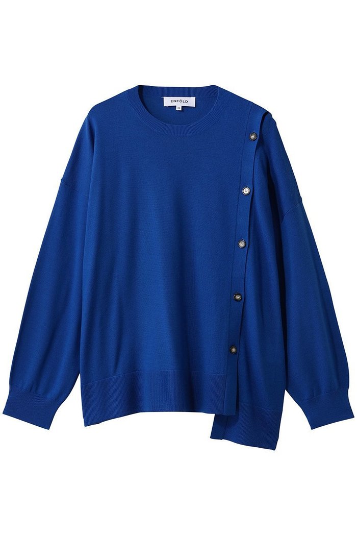 【エンフォルド/ENFOLD】のTWO-WAY PULLOVER インテリア・キッズ・メンズ・レディースファッション・服の通販 founy(ファウニー) https://founy.com/ ファッション Fashion レディースファッション Fashion for Women トップス・カットソー Cut & Sew Tops シャツ・ブラウス・オフィスカジュアル Elegant Blouses & Button-Ups カジュアルプルオーバー・ニットトップス Pullovers & Knit Tops / Casual Pullovers スリーブ Sleeve, Long Sleeve / Short Sleeve ロング Long, Long-Length エレガント 上品 Elegant |ID: prp329100004901581 ipo3291000000036679152