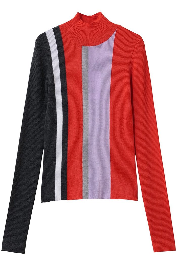 【エンフォルド/ENFOLD】のSTRIPE RIB PULLOVER インテリア・キッズ・メンズ・レディースファッション・服の通販 founy(ファウニー) https://founy.com/ ファッション Fashion レディースファッション Fashion for Women トップス・カットソー Cut & Sew Tops シャツ・ブラウス・オフィスカジュアル Elegant Blouses & Button-Ups カジュアルプルオーバー・ニットトップス Pullovers & Knit Tops / Casual Pullovers インナー Innerwear コンパクト Compact, Small Size ストライプ Stripe, Striped Pattern スリーブ Sleeve, Long Sleeve / Short Sleeve ビビッド Vivid, Bright Tone ロング Long, Long-Length |ID: prp329100004901582 ipo3291000000036679161