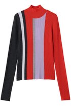 【エンフォルド/ENFOLD】のSTRIPE RIB PULLOVER レッド|ID: prp329100004901582 ipo3291000000036679162