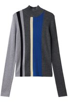 【エンフォルド/ENFOLD】のSTRIPE RIB PULLOVER チャコールグレー|ID: prp329100004901582 ipo3291000000036679164