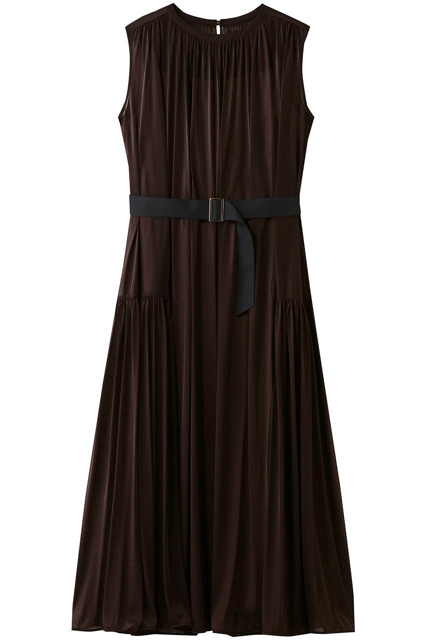 【アルアバイル/allureville】のエスパンディワイドベルトワンピース インテリア・キッズ・メンズ・レディースファッション・服の通販 founy(ファニー) ファッション Fashion レディースファッション Fashion for Women ワンピース Dresses チュニック Tunic Tops & Dresses ベルト&ウエストマーク Belts & Waist Accessories インナー Innerwear キャミソール Camisole, Spaghetti Strap Top チュニック Tunic, Long Top パーティ Party, Party Style モダン Modern, Contemporary ロング Long, Long-Length ワイド Wide, Wide Fit エレガント 上品 Elegant ブラウン|ID: prp329100004901589 ipo3291000000036679217