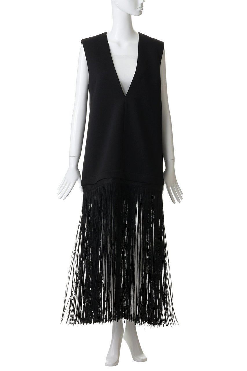 【プランク プロジェクト/PRANK PROJECT】のフリンジワンピース 人気、トレンドファッション・服の通販 founy(ファニー) 　ファッション　Fashion　レディースファッション　Fashion for Women　ワンピース　Dresses　チュニック　Tunic Tops & Dresses　カッティング　Cutting Detail　シンプル　Simple, Minimal　ジャケット　Jacket, Outerwear　チュニック　Tunic, Long Top　ドレス　Dress, One-Piece　フォルム　Silhouette, Form　フリンジ　Fringe, Tassel　ロング　Long, Long-Length　other-2|ID: prp329100004901601 ipo3291000000036679379