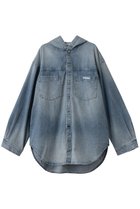 【プランク プロジェクト/PRANK PROJECT】のデニムフーディシャツ 人気、トレンドファッション・服の通販 founy(ファニー) ファッション Fashion レディースファッション Fashion for Women トップス・カットソー Cut & Sew Tops シャツ・ブラウス・オフィスカジュアル Elegant Blouses & Button-Ups おすすめ Recommended / Our Picks インナー Innerwear キャミソール Camisole, Spaghetti Strap Top ジャケット Jacket, Outerwear スリーブ Sleeve, Long Sleeve / Short Sleeve デニム Denim, Jeans Material ブルゾン Blouson, Bomber Jacket ランダム Random, Irregular レース Lace, Lace Fabric ロング Long, Long-Length ヴィンテージ Vintage Style thumbnail BLU(ブルー)|ID: prp329100004901607 ipo3291000000036679450