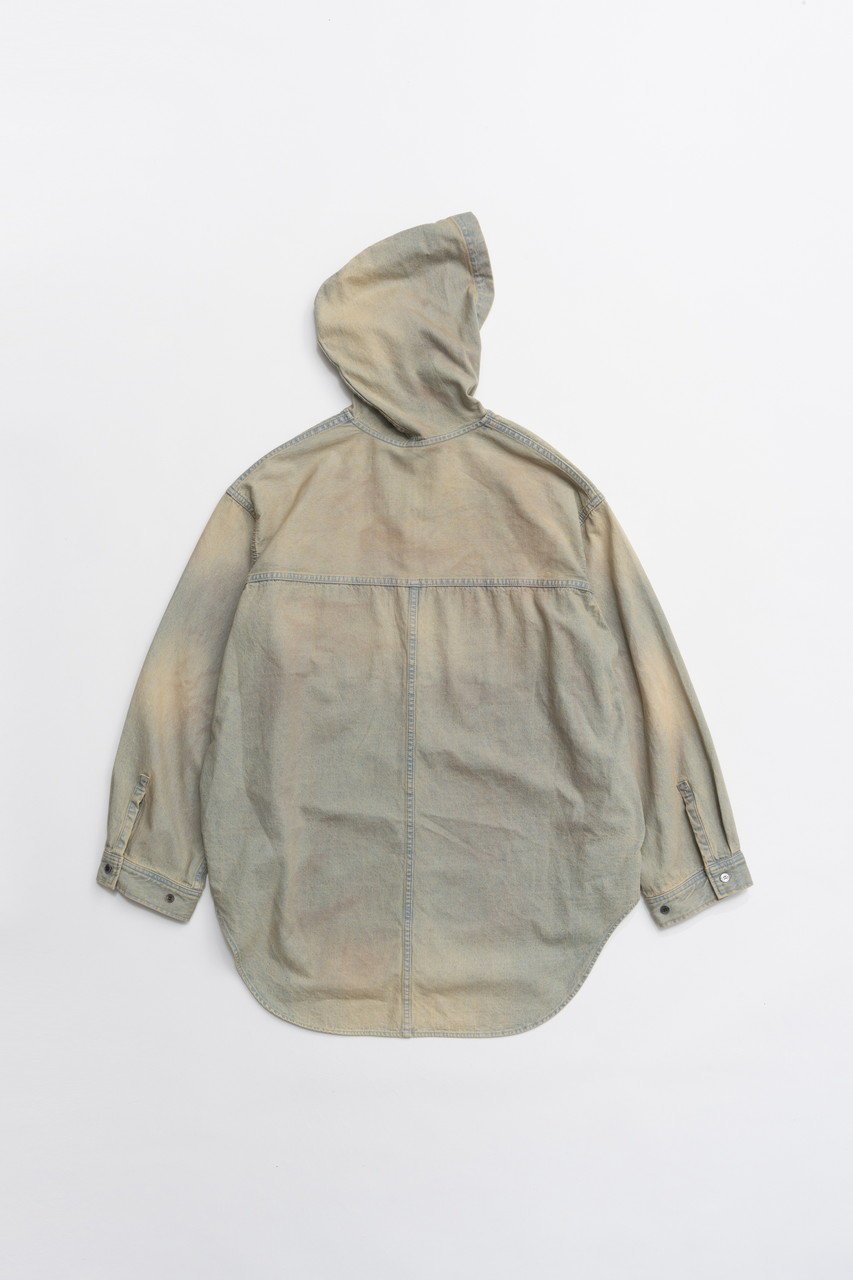 【プランク プロジェクト/PRANK PROJECT】のデニムフーディシャツ 人気、トレンドファッション・服の通販 founy(ファニー) 　ファッション　Fashion　レディースファッション　Fashion for Women　トップス・カットソー　Cut & Sew Tops　シャツ・ブラウス・オフィスカジュアル　Elegant Blouses & Button-Ups　おすすめ　Recommended / Our Picks　インナー　Innerwear　キャミソール　Camisole, Spaghetti Strap Top　ジャケット　Jacket, Outerwear　スリーブ　Sleeve, Long Sleeve / Short Sleeve　デニム　Denim, Jeans Material　ブルゾン　Blouson, Bomber Jacket　ランダム　Random, Irregular　レース　Lace, Lace Fabric　ロング　Long, Long-Length　ヴィンテージ　Vintage Style　other-6|ID: prp329100004901607 ipo3291000000036679456