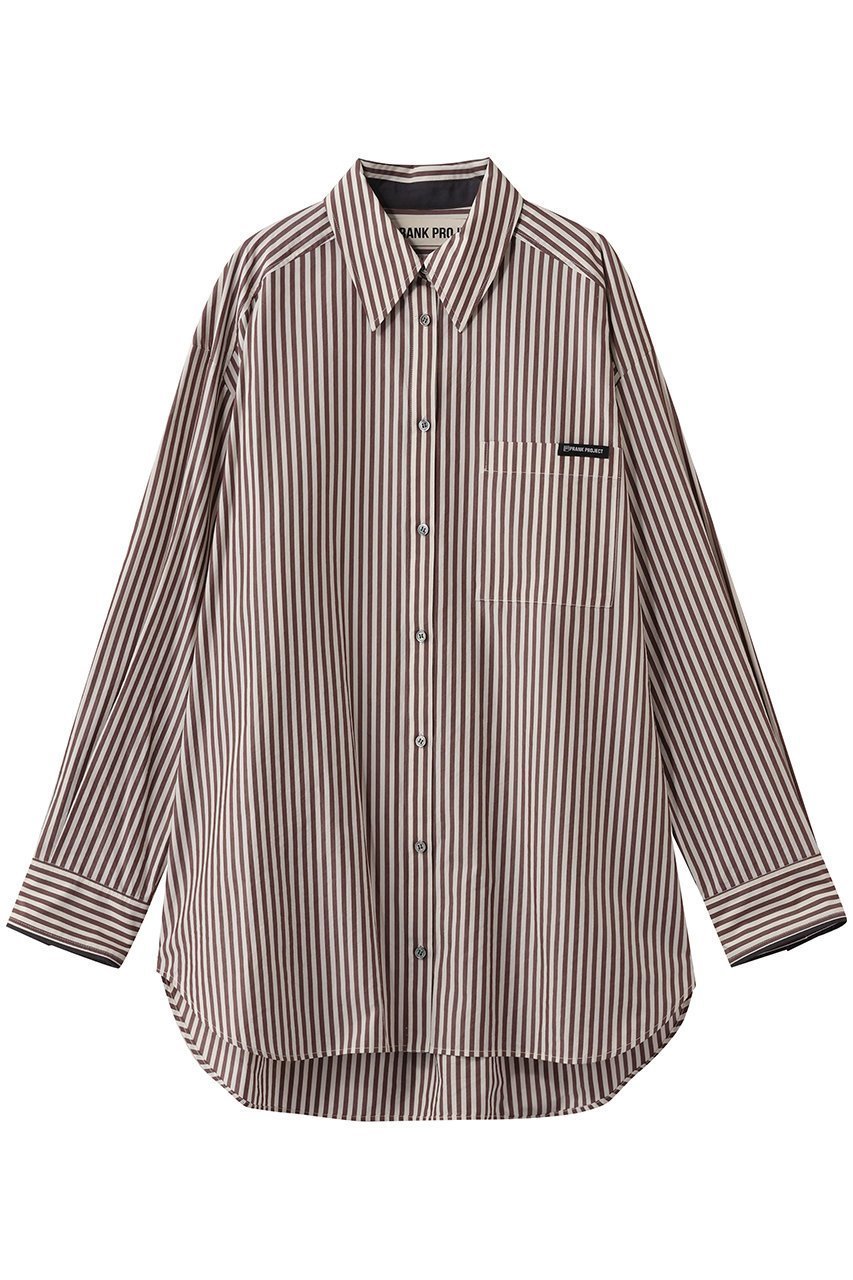 【プランク プロジェクト/PRANK PROJECT】のオーバーシャツ インテリア・キッズ・メンズ・レディースファッション・服の通販 founy(ファニー) 　ファッション　Fashion　レディースファッション　Fashion for Women　トップス・カットソー　Cut & Sew Tops　シャツ・ブラウス・オフィスカジュアル　Elegant Blouses & Button-Ups　カフス　Cuff Design　キュプラ　Cupro, Eco Fabric　シェイプ　Shape, Slim Fit　スリット　Slit, Slit Detail　スリーブ　Sleeve, Long Sleeve / Short Sleeve　パジャマ　Pajamas, Sleepwear　フォルム　Silhouette, Form　リラックス　Relax, Relaxed Fit　ロング　Long, Long-Length　エレガント 上品　Elegant　羽織　Haori, Light Jacket　BRN(ブラウン)|ID: prp329100004901609 ipo3291000000036679471