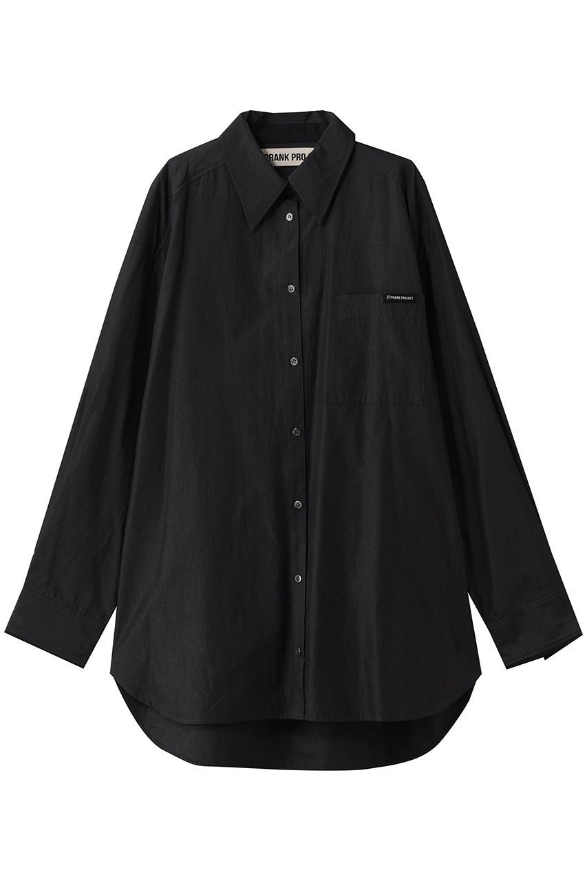 【プランク プロジェクト/PRANK PROJECT】のオーバーシャツ インテリア・キッズ・メンズ・レディースファッション・服の通販 founy(ファニー) 　ファッション　Fashion　レディースファッション　Fashion for Women　トップス・カットソー　Cut & Sew Tops　シャツ・ブラウス・オフィスカジュアル　Elegant Blouses & Button-Ups　カフス　Cuff Design　キュプラ　Cupro, Eco Fabric　シェイプ　Shape, Slim Fit　スリット　Slit, Slit Detail　スリーブ　Sleeve, Long Sleeve / Short Sleeve　パジャマ　Pajamas, Sleepwear　フォルム　Silhouette, Form　リラックス　Relax, Relaxed Fit　ロング　Long, Long-Length　エレガント 上品　Elegant　羽織　Haori, Light Jacket　D.BLK(ブラック)|ID: prp329100004901609 ipo3291000000036679472
