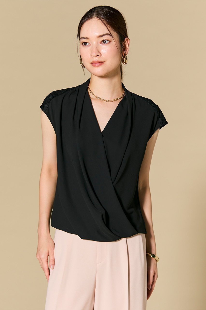 【ベイジ,/BEIGE,】のOLIVE(オリーブ)/カシュクールブラウス 人気、トレンドファッション・服の通販 founy(ファニー) 　ファッション　Fashion　レディースファッション　Fashion for Women　トップス・カットソー　Cut & Sew Tops　シャツ・ブラウス・オフィスカジュアル　Elegant Blouses & Button-Ups　アシンメトリー　Asymmetrical Style　ショート　Short, Short Length　シンプル　Simple, Minimal　スリーブ　Sleeve, Long Sleeve / Short Sleeve　ドレープ　Drape, Draping Fabric　フェミニン　Feminine, Girly　フレンチ　French, French Style　ラップ　Wrap, Wrap Design　other-7|ID: prp329100004901613 ipo3291000000036679528