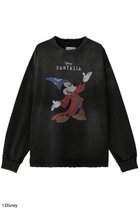 【メゾンスペシャル/MAISON SPECIAL】の【UNISEX】【MOVIE SERIES】「FANTASIA」-HAND-ロングスリーブTシャツ 人気、トレンドファッション・服の通販 founy(ファニー) ファッション Fashion レディースファッション Fashion for Women トップス・カットソー Cut & Sew Tops シャツ・ブラウス・オフィスカジュアル Elegant Blouses & Button-Ups ロングTシャツ・Tシャツ Longline T-Shirts & Tees カットソー・ベーシックTシャツ Cut-and-Sewn Tops / Stretch Tees & Basics ユニセックス Unisex, Genderless インナー Innerwear キャラクター Character, Licensed Characters クラシック Classic, Timeless Style グラフィック Graphic, Graphic Design スリーブ Sleeve, Long Sleeve / Short Sleeve プリント Print, Printed Pattern ユーズド Used, Vintage-Look リアル Real, Realistic ロング Long, Long-Length ヴィンテージ Vintage Style thumbnail BLK(ブラック)|ID: prp329100004901619 ipo3291000000036679582