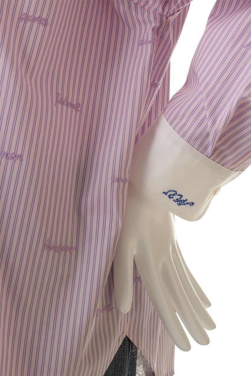 【ミュベール/MUVEIL】のレター刺しゅうシャツブラウス 人気、トレンドファッション・服の通販 founy(ファニー) 　ファッション　Fashion　レディースファッション　Fashion for Women　トップス・カットソー　Cut & Sew Tops　シャツ・ブラウス・オフィスカジュアル　Elegant Blouses & Button-Ups　おすすめ　Recommended / Our Picks　カフス　Cuff Design　クラシカル　Classical, Vintage-Inspired　ジャケット　Jacket, Outerwear　スリーブ　Sleeve, Long Sleeve / Short Sleeve　レース　Lace, Lace Fabric　ロング　Long, Long-Length　other-6|ID: prp329100004901640 ipo3291000000036711497