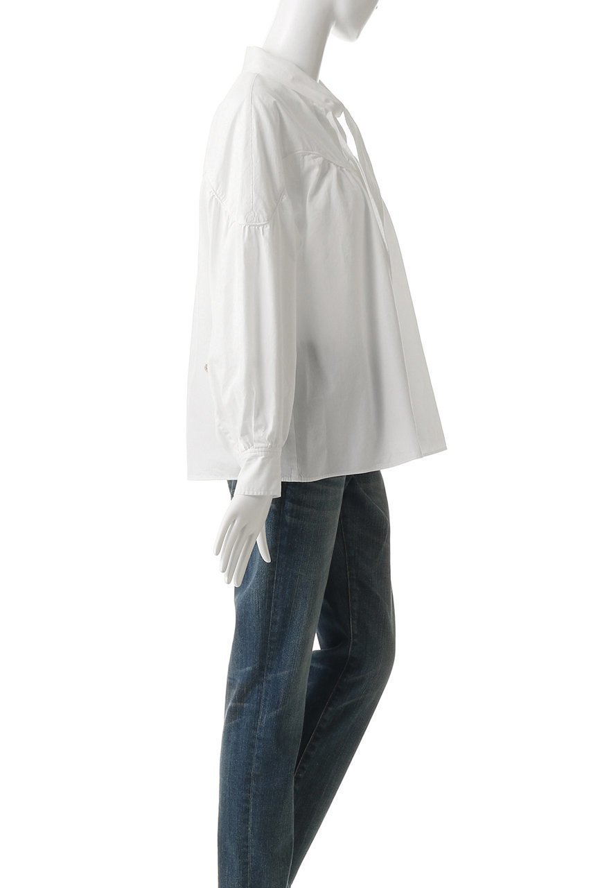 【ミュベール/MUVEIL】のボータイチュニックブラウス 人気、トレンドファッション・服の通販 founy(ファニー) ファッション Fashion レディースファッション Fashion for Women トップス・カットソー Cut & Sew Tops シャツ・ブラウス・オフィスカジュアル Elegant Blouses & Button-Ups エレガント 上品 Elegant シンプル Simple, Minimal スリーブ Sleeve, Long Sleeve / Short Sleeve ダンガリー Dungaree, Chambray チュニック Tunic, Long Top バルーン Balloon, Balloon Silhouette ロング Long, Long-Length other-3|ID: prp329100004901641 ipo3291000000036711503