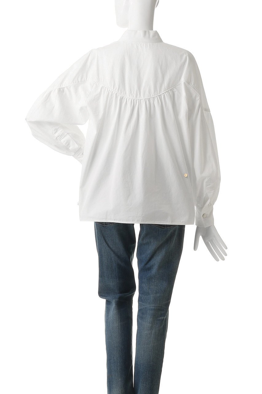 【ミュベール/MUVEIL】のボータイチュニックブラウス 人気、トレンドファッション・服の通販 founy(ファニー) ファッション Fashion レディースファッション Fashion for Women トップス・カットソー Cut & Sew Tops シャツ・ブラウス・オフィスカジュアル Elegant Blouses & Button-Ups エレガント 上品 Elegant シンプル Simple, Minimal スリーブ Sleeve, Long Sleeve / Short Sleeve ダンガリー Dungaree, Chambray チュニック Tunic, Long Top バルーン Balloon, Balloon Silhouette ロング Long, Long-Length other-4|ID: prp329100004901641 ipo3291000000036711504