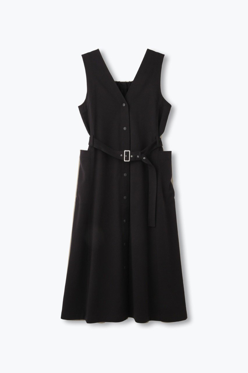 【レリル/lelill】の2WAY Aラインベルテッドワンピース インテリア・キッズ・メンズ・レディースファッション・服の通販 founy(ファウニー) 　ファッション　Fashion　レディースファッション　Fashion for Women　ワンピース　Dresses　チュニック　Tunic Tops & Dresses　シューズ　Shoes, Footwear　チュニック　Tunic, Long Top　冬　Winter / This Winter　定番　Standard, Basic Item　春　Spring　ブラック|ID: prp329100004901646 ipo3291000000036679881
