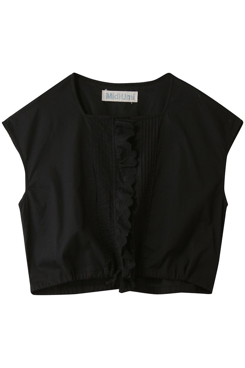 【ミディウミ/MidiUmi】のpin tuck lace vest ベスト インテリア・キッズ・メンズ・レディースファッション・服の通販 founy(ファニー) ファッション Fashion レディースファッション Fashion for Women アウター Coat / Outerwear Collection トップス・カットソー Cut & Sew Tops キャミソール&ノースリーブ Camisoles & Sleeveless Tops シャツ・ブラウス・オフィスカジュアル Elegant Blouses & Button-Ups ベスト&ジレ / 重ね着スタイル Vests & Gilets ショート Short, Short Length シンプル Simple, Minimal スクエア Square, Square Shape ノースリーブ Sleeveless, No-Sleeve バランス Balance, Style Balance フェミニン Feminine, Girly ベスト Vest, Waistcoat レース Lace, Lace Fabric black|ID: prp329100004901657 ipo3291000000036679977