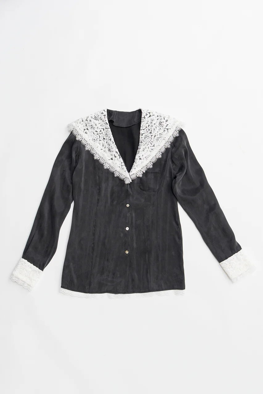 【プランク プロジェクト/PRANK PROJECT】のレースカラーシャツ インテリア・キッズ・メンズ・レディースファッション・服の通販 founy(ファウニー) 　ファッション　Fashion　レディースファッション　Fashion for Women　アウター　Coat / Outerwear Collection　レディースジャケット・軽アウター　Jackets　おすすめ　Recommended / Our Picks　とろみ　Fluid, Flowy Fabric　ジャケット　Jacket, Outerwear　デニム　Denim, Jeans Material　レース　Lace, Lace Fabric　BLK(ブラック)|ID: prp329100004901674 ipo3291000000036680196