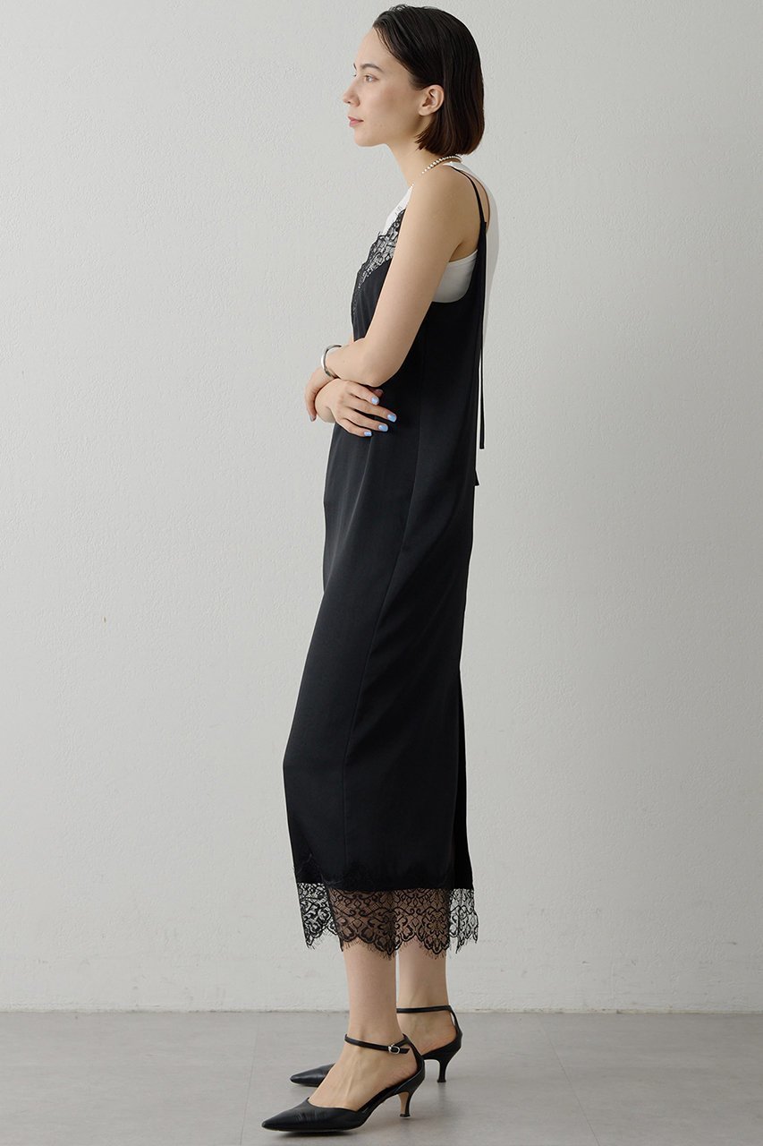 【ウィムガゼット/Whim Gazette】のレースロングキャミ 人気、トレンドファッション・服の通販 founy(ファニー) 　ファッション　Fashion　レディースファッション　Fashion for Women　ワンピース　Dresses　チュニック　Tunic Tops & Dresses　おすすめ　Recommended / Our Picks　エレガント 上品　Elegant　キャミワンピース　Cami Dress, Slip Dress　サテン　Satin, Glossy Fabric　ジャケット　Jacket, Outerwear　ストレッチ　Stretch, Stretchy Fabric　スリット　Slit, Slit Detail　チュニック　Tunic, Long Top　ランジェリー　Lingerie, Intimate Wear　レース　Lace, Lace Fabric　other-2|ID: prp329100004901683 ipo3291000000036680280