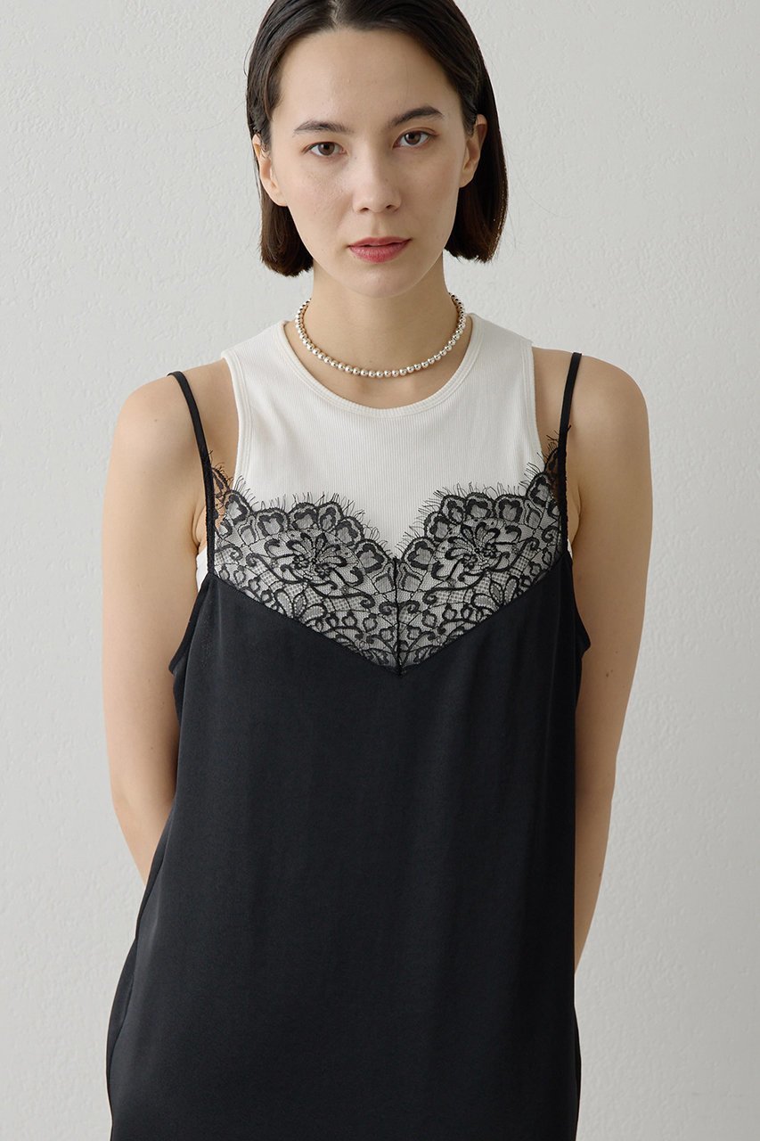 【ウィムガゼット/Whim Gazette】のレースロングキャミ 人気、トレンドファッション・服の通販 founy(ファニー) 　ファッション　Fashion　レディースファッション　Fashion for Women　ワンピース　Dresses　チュニック　Tunic Tops & Dresses　おすすめ　Recommended / Our Picks　エレガント 上品　Elegant　キャミワンピース　Cami Dress, Slip Dress　サテン　Satin, Glossy Fabric　ジャケット　Jacket, Outerwear　ストレッチ　Stretch, Stretchy Fabric　スリット　Slit, Slit Detail　チュニック　Tunic, Long Top　ランジェリー　Lingerie, Intimate Wear　レース　Lace, Lace Fabric　other-4|ID: prp329100004901683 ipo3291000000036680282