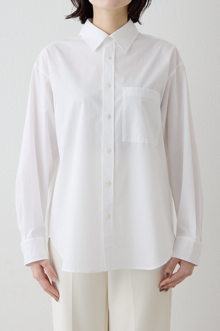 【ウィムガゼット/Whim Gazette】のブロードシャツ 人気、トレンドファッション・服の通販 founy(ファニー) 　ファッション　Fashion　レディースファッション　Fashion for Women　トップス・カットソー　Cut & Sew Tops　シャツ・ブラウス・オフィスカジュアル　Elegant Blouses & Button-Ups　おすすめ　Recommended / Our Picks　シンプル　Simple, Minimal　スウェット / スエット　Sweatshirt, Sweatwear　スリーブ　Sleeve, Long Sleeve / Short Sleeve　トレンド　Trend, Trending Now　ブロード　Broadcloth, Fine Cotton　ベーシック　Basic, Essential　ポケット　Pocket, Pocket Detail　ロング　Long, Long-Length　other-6|ID: prp329100004901684 ipo3291000000036680294