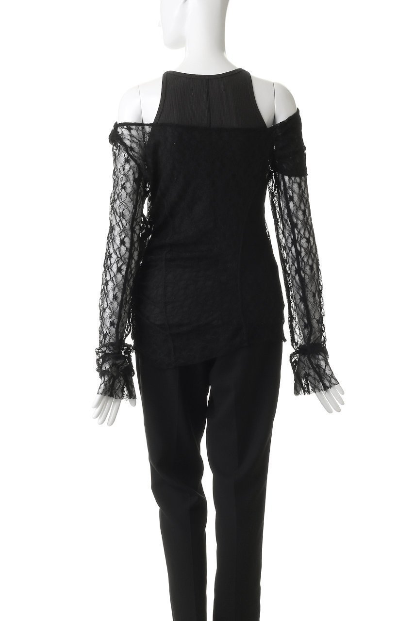 【プランク プロジェクト/PRANK PROJECT】のオフショルダーレイヤードトップ 人気、トレンドファッション・服の通販 founy(ファニー) 　ファッション　Fashion　レディースファッション　Fashion for Women　トップス・カットソー　Cut & Sew Tops　キャミソール&ノースリーブ　Camisoles & Sleeveless Tops　シャツ・ブラウス・オフィスカジュアル　Elegant Blouses & Button-Ups　インナー　Innerwear　カットソー　Cut and Sewn Top　キャミソール　Camisole, Spaghetti Strap Top　ストレッチ　Stretch, Stretchy Fabric　タンク　Tank Top, Sleeveless Top　ノースリーブ　Sleeveless, No-Sleeve　レース　Lace, Lace Fabric　other-4|ID: prp329100004901698 ipo3291000000036711618