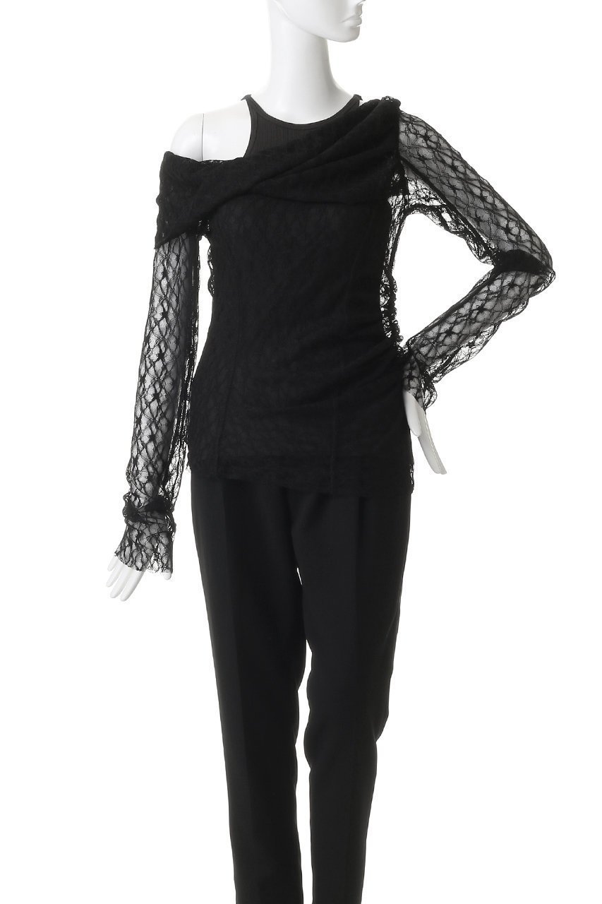 【プランク プロジェクト/PRANK PROJECT】のオフショルダーレイヤードトップ 人気、トレンドファッション・服の通販 founy(ファニー) 　ファッション　Fashion　レディースファッション　Fashion for Women　トップス・カットソー　Cut & Sew Tops　キャミソール&ノースリーブ　Camisoles & Sleeveless Tops　シャツ・ブラウス・オフィスカジュアル　Elegant Blouses & Button-Ups　インナー　Innerwear　カットソー　Cut and Sewn Top　キャミソール　Camisole, Spaghetti Strap Top　ストレッチ　Stretch, Stretchy Fabric　タンク　Tank Top, Sleeveless Top　ノースリーブ　Sleeveless, No-Sleeve　レース　Lace, Lace Fabric　other-6|ID: prp329100004901698 ipo3291000000036711620