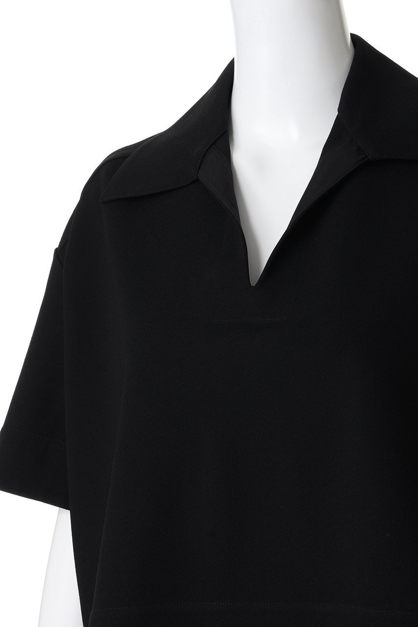 【ジル サンダー/JIL SANDER】のオープンカラー ジャージーショートスリーブ トップス 人気、トレンドファッション・服の通販 founy(ファニー) ファッション Fashion レディースファッション Fashion for Women トップス・カットソー Cut & Sew Tops シャツ・ブラウス・オフィスカジュアル Elegant Blouses & Button-Ups ロングTシャツ・Tシャツ Longline T-Shirts & Tees カットソー・ベーシックTシャツ Cut-and-Sewn Tops / Stretch Tees & Basics ショート Short, Short Length スタイリッシュ Stylish, Fashionable スラックス Slacks, Dress Pants スリーブ Sleeve, Long Sleeve / Short Sleeve デニム Denim, Jeans Material ポロシャツ Polo Shirt, Collared Tee other-5|ID: prp329100004901700 ipo3291000000036680435