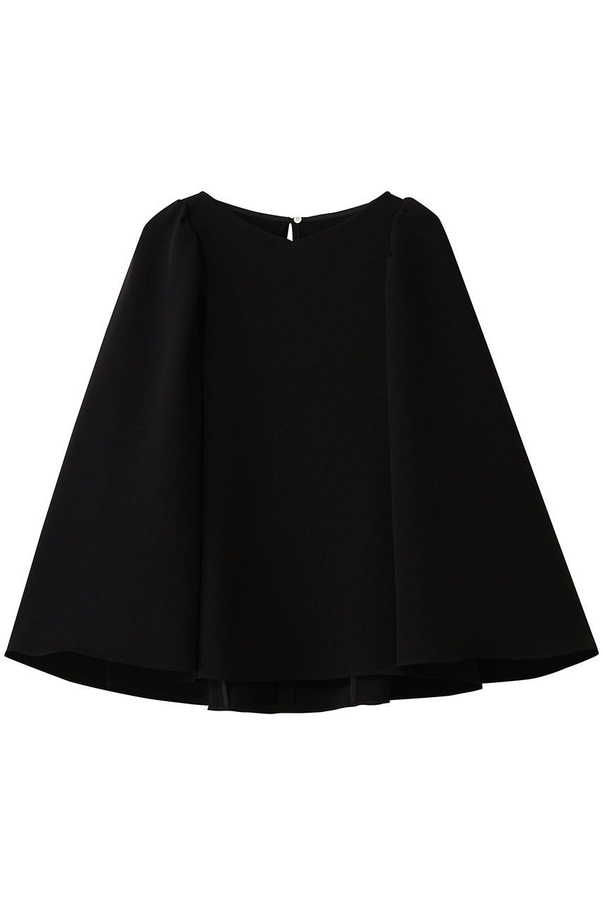【エムフィル/M Fil】のトリアセ ギャザー ケープブラウス 人気、トレンドファッション・服の通販 founy(ファニー) 　ファッション　Fashion　レディースファッション　Fashion for Women　トップス・カットソー　Cut & Sew Tops　シャツ・ブラウス・オフィスカジュアル　Elegant Blouses & Button-Ups　オケージョン　Occasion Wear　ギャザー　Gathered, Ruffled　スリーブ　Sleeve, Long Sleeve / Short Sleeve　パーティ　Party, Party Style　ロング　Long, Long-Length　エレガント 上品　Elegant　今季　This Season, Current Season　定番　Standard, Basic Item　 other-1|ID: prp329100004901706 ipo3291000000036680490