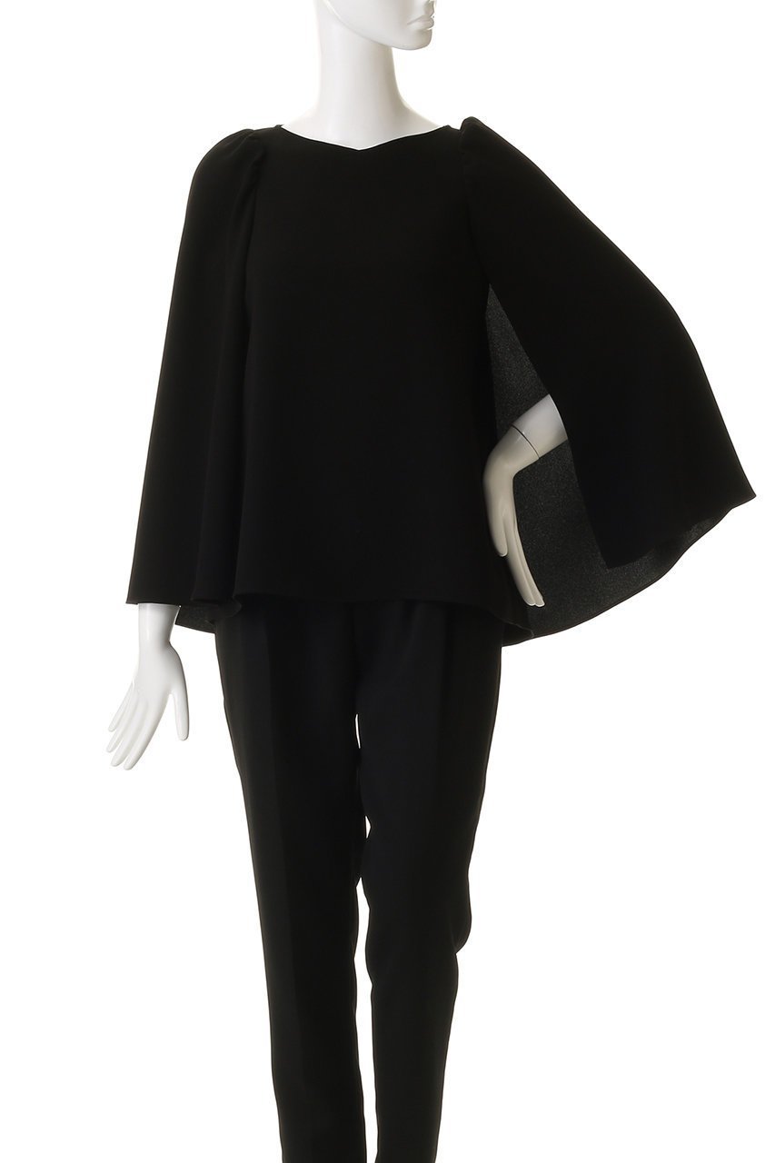 【エムフィル/M Fil】のトリアセ ギャザー ケープブラウス 人気、トレンドファッション・服の通販 founy(ファニー) 　ファッション　Fashion　レディースファッション　Fashion for Women　トップス・カットソー　Cut & Sew Tops　シャツ・ブラウス・オフィスカジュアル　Elegant Blouses & Button-Ups　オケージョン　Occasion Wear　ギャザー　Gathered, Ruffled　スリーブ　Sleeve, Long Sleeve / Short Sleeve　パーティ　Party, Party Style　ロング　Long, Long-Length　エレガント 上品　Elegant　今季　This Season, Current Season　定番　Standard, Basic Item　other-2|ID: prp329100004901706 ipo3291000000036680492