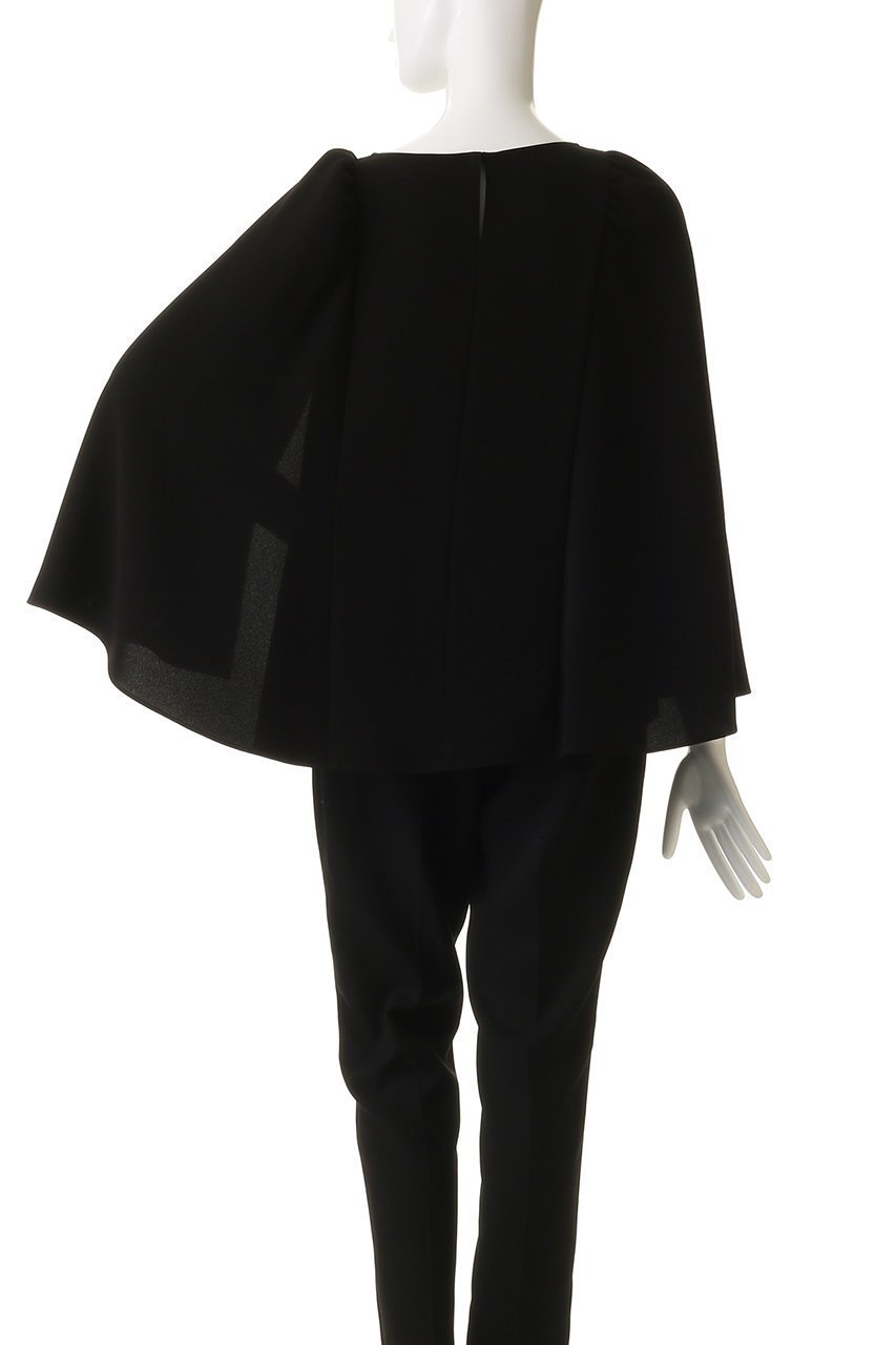 【エムフィル/M Fil】のトリアセ ギャザー ケープブラウス 人気、トレンドファッション・服の通販 founy(ファニー) 　ファッション　Fashion　レディースファッション　Fashion for Women　トップス・カットソー　Cut & Sew Tops　シャツ・ブラウス・オフィスカジュアル　Elegant Blouses & Button-Ups　オケージョン　Occasion Wear　ギャザー　Gathered, Ruffled　スリーブ　Sleeve, Long Sleeve / Short Sleeve　パーティ　Party, Party Style　ロング　Long, Long-Length　エレガント 上品　Elegant　今季　This Season, Current Season　定番　Standard, Basic Item　other-4|ID: prp329100004901706 ipo3291000000036680494