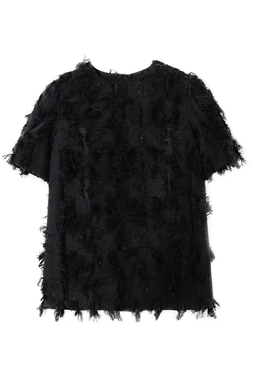 【エムフィル/M Fil】のラメクロス ジャカード フォルムブラウス インテリア・キッズ・メンズ・レディースファッション・服の通販 founy(ファニー) ファッション Fashion レディースファッション Fashion for Women トップス・カットソー Cut & Sew Tops シャツ・ブラウス・オフィスカジュアル Elegant Blouses & Button-Ups インナー Innerwear ショート Short, Short Length ジャカード/ジャガード Jacquard, Woven Pattern スリーブ Sleeve, Long Sleeve / Short Sleeve フォルム Silhouette, Form メッシュ Mesh, Net Fabric ラグジュアリー Luxury, Elegant 人気 Popular, Best Seller 今季 This Season, Current Season ブラック|ID: prp329100004901708 ipo3291000000036680504