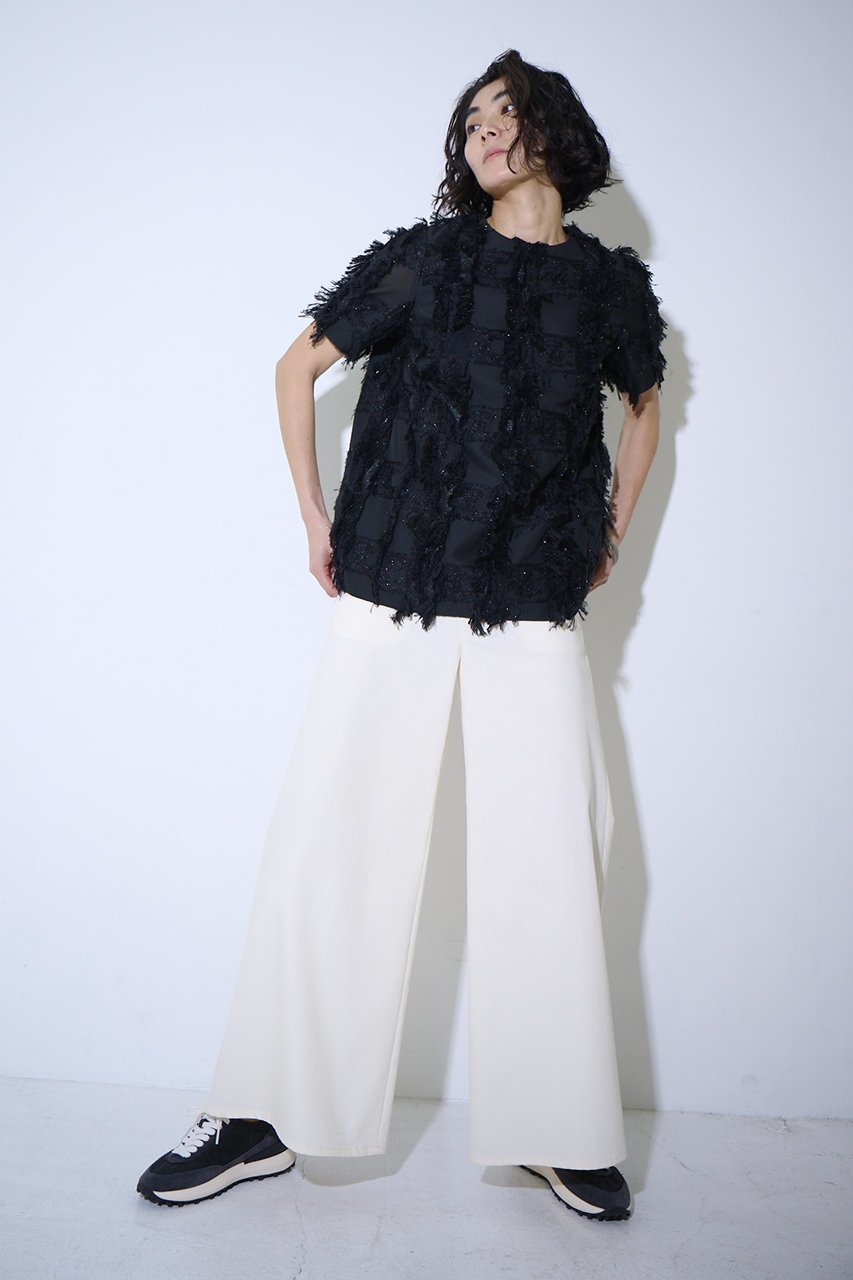 【エムフィル/M Fil】のラメクロス ジャカード フォルムブラウス 人気、トレンドファッション・服の通販 founy(ファニー) ファッション Fashion レディースファッション Fashion for Women トップス・カットソー Cut & Sew Tops シャツ・ブラウス・オフィスカジュアル Elegant Blouses & Button-Ups インナー Innerwear ショート Short, Short Length ジャカード/ジャガード Jacquard, Woven Pattern スリーブ Sleeve, Long Sleeve / Short Sleeve フォルム Silhouette, Form メッシュ Mesh, Net Fabric ラグジュアリー Luxury, Elegant 人気 Popular, Best Seller 今季 This Season, Current Season other-8|ID: prp329100004901708 ipo3291000000036680511