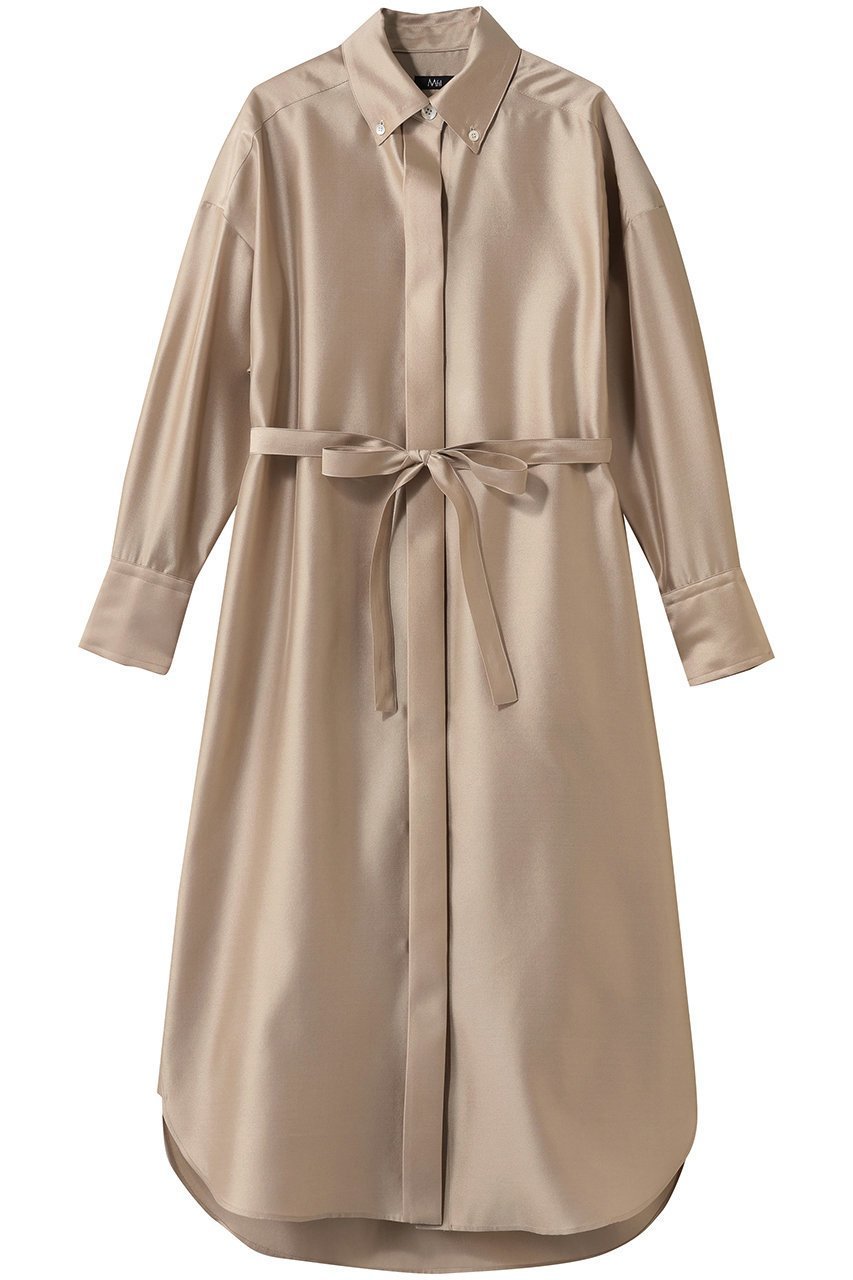 【エムフィル/M Fil】のシルクエアー シャツワンピース インテリア・キッズ・メンズ・レディースファッション・服の通販 founy(ファニー) ファッション Fashion レディースファッション Fashion for Women ワンピース Dresses シャツワンピース / 1枚で着映えコーデ Shirt Dresses チュニック Tunic Tops & Dresses ショルダー Shoulder, Shoulder Strap シルク Silk, 100% Silk チュニック Tunic, Long Top ツイル Twist, Twisted Detail パターン Pattern, Design Print フォルム Silhouette, Form エレガント 上品 Elegant ライトベージュ|ID: prp329100004901709 ipo3291000000036680514