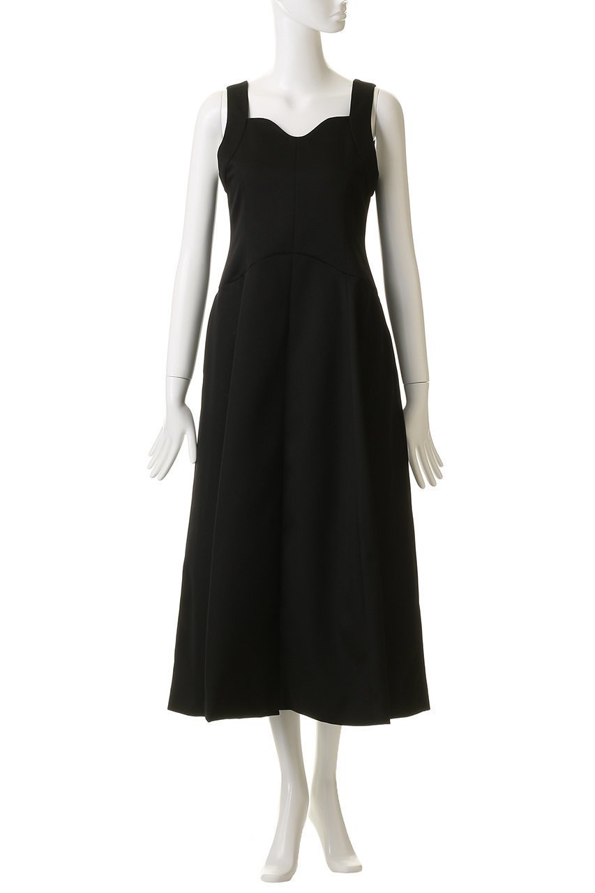 【ランバン オン ブルー/LANVIN en Bleu】のマットサテンフレアワンピース 人気、トレンドファッション・服の通販 founy(ファニー) 　ファッション　Fashion　レディースファッション　Fashion for Women　ワンピース　Dresses　チュニック　Tunic Tops & Dresses　オケージョン　Occasion Wear　サテン　Satin, Glossy Fabric　チュニック　Tunic, Long Top　フィット　Fit, Slim Fit　フレア　Flare, Flared　ロング　Long, Long-Length　エレガント 上品　Elegant　other-2|ID: prp329100004901718 ipo3291000000036711644