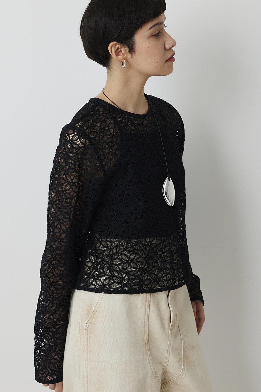 【ウィムガゼット/Whim Gazette】の【THE PAUSE】ボタニカルレースブラウス 人気、トレンドファッション・服の通販 founy(ファニー) ファッション Fashion レディースファッション Fashion for Women トップス・カットソー Cut & Sew Tops シャツ・ブラウス・オフィスカジュアル Elegant Blouses & Button-Ups おすすめ Recommended / Our Picks スリーブ Sleeve, Long Sleeve / Short Sleeve バランス Balance, Style Balance ボタニカル Botanical, Floral Pattern レース Lace, Lace Fabric ロング Long, Long-Length エレガント 上品 Elegant other-4|ID: prp329100004901733 ipo3291000000036680750