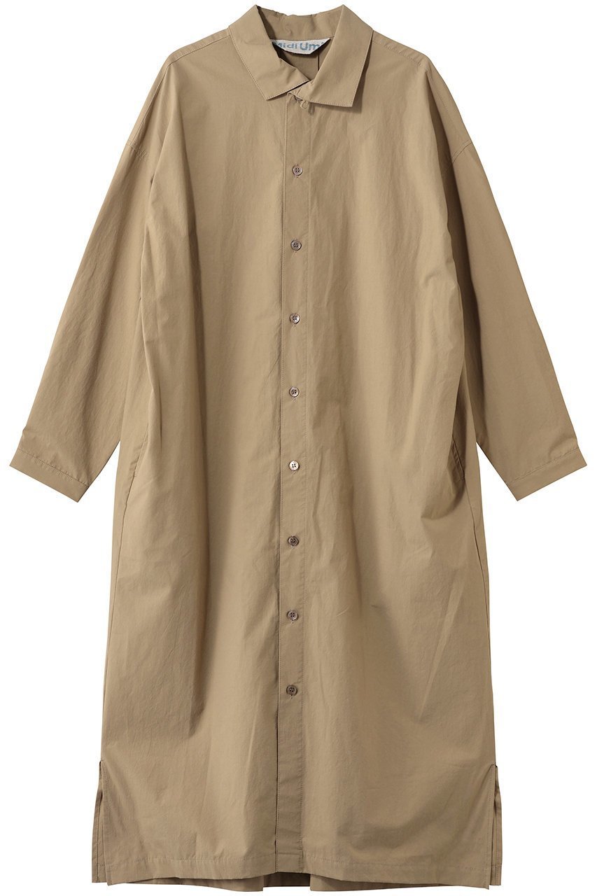 【ミディウミ/MidiUmi】のwork shirt OP ワンピース インテリア・キッズ・メンズ・レディースファッション・服の通販 founy(ファニー) ファッション Fashion レディースファッション Fashion for Women ワンピース Dresses チュニック Tunic Tops & Dresses スリット Slit, Slit Detail チュニック Tunic, Long Top デニム Denim, Jeans Material レギンス Leggings, Stretch Pants ロング Long, Long-Length ワーク Workwear, Utility Style beige|ID: prp329100004901735 ipo3291000000036680764