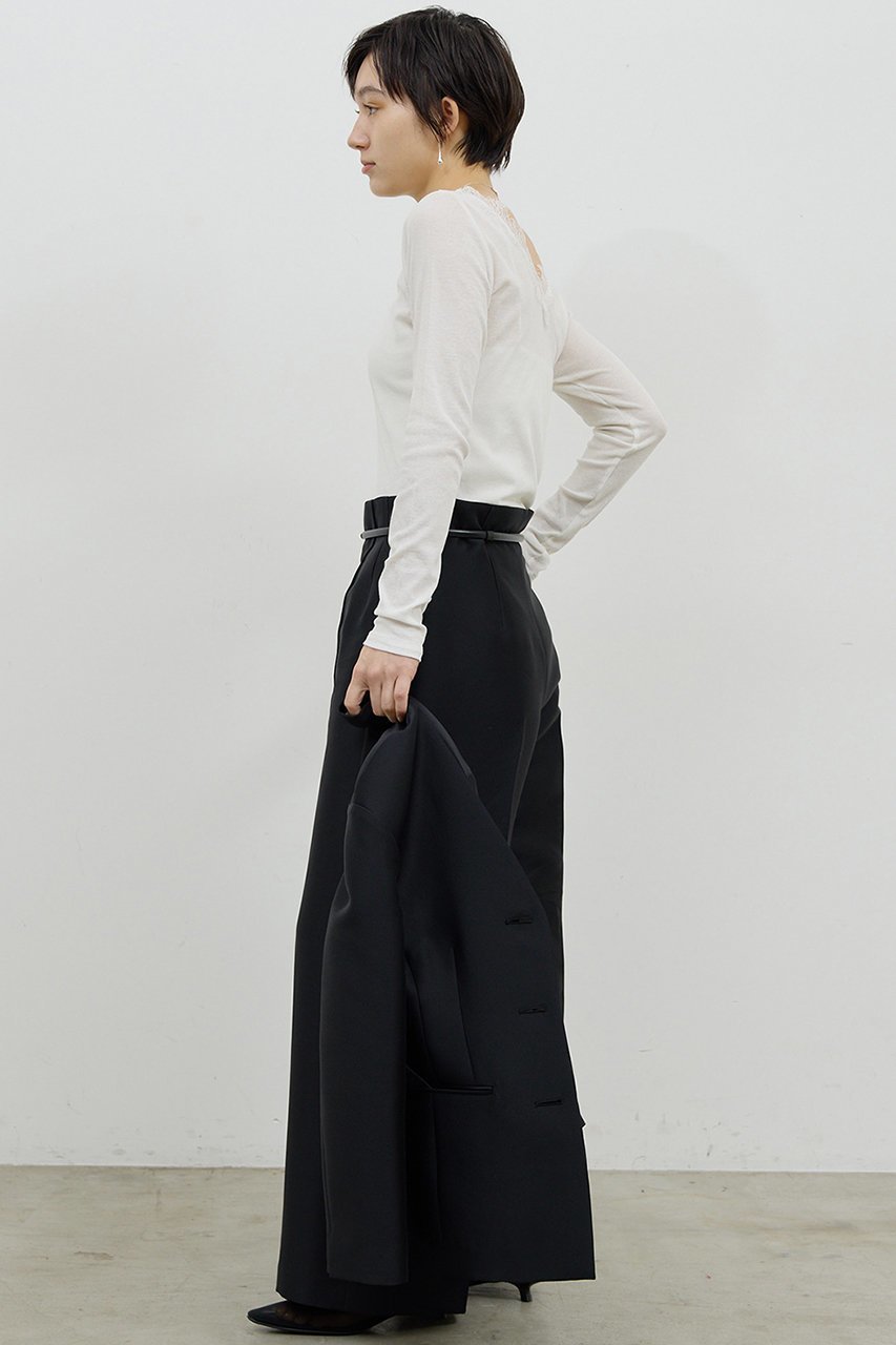 【ガリャルダガランテ/GALLARDAGALANTE】のVレースロンTee 人気、トレンドファッション・服の通販 founy(ファニー) ファッション Fashion レディースファッション Fashion for Women トップス・カットソー Cut & Sew Tops シャツ・ブラウス・オフィスカジュアル Elegant Blouses & Button-Ups ロングTシャツ・Tシャツ Longline T-Shirts & Tees カットソー・ベーシックTシャツ Cut-and-Sewn Tops / Stretch Tees & Basics おすすめ Recommended / Our Picks インナー Innerwear カットソー Cut and Sewn Top スリーブ Sleeve, Long Sleeve / Short Sleeve デコルテ Décolleté, Neckline マニッシュ Mannish, Boyish レース Lace, Lace Fabric ロング Long, Long-Length other-4|ID: prp329100004901754 ipo3291000000036711719