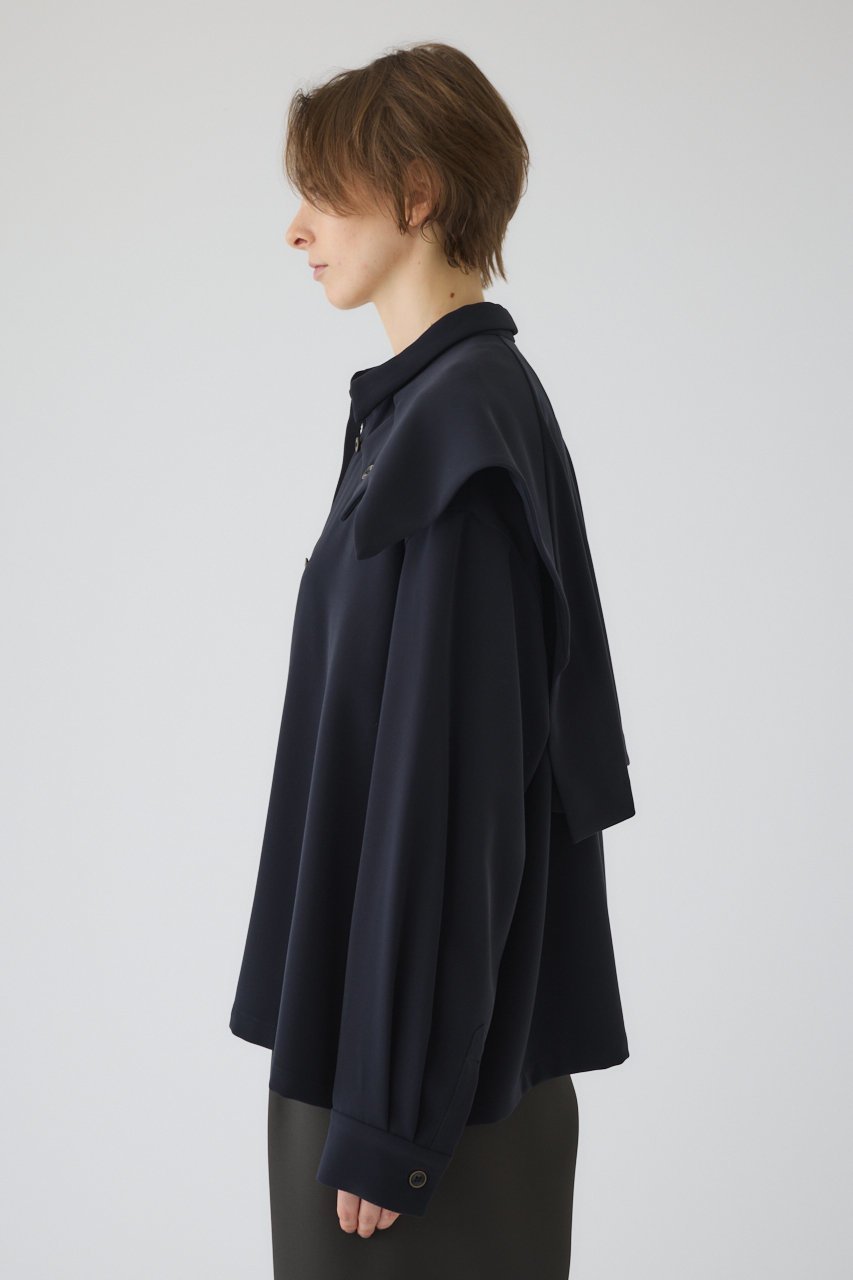 【リムアーク/RIM.ARK】のFlap design JK like SH/シャツ 人気、トレンドファッション・服の通販 founy(ファニー) 　ファッション　Fashion　レディースファッション　Fashion for Women　トップス・カットソー　Cut & Sew Tops　シャツ・ブラウス・オフィスカジュアル　Elegant Blouses & Button-Ups　おすすめ　Recommended / Our Picks　ジャケット　Jacket, Outerwear　ストレッチ　Stretch, Stretchy Fabric　スリーブ　Sleeve, Long Sleeve / Short Sleeve　セットアップ　Set-Up, Coordinated Outfit　フラップ　Flap, Flap Pocket　フロント　Front, Front Design　マニッシュ　Mannish, Boyish　ロング　Long, Long-Length　other-3|ID: prp329100004901758 ipo3291000000036711733