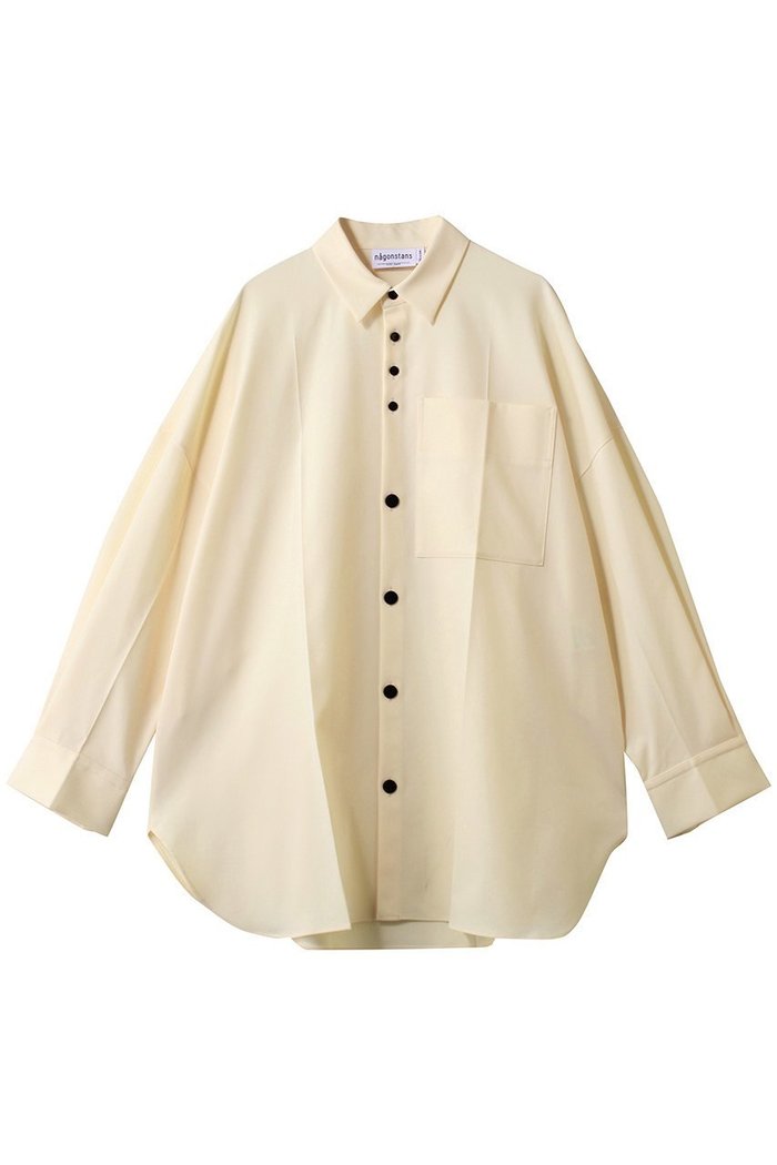 【ナゴンスタンス/nagonstans】のloose center crease shirt インテリア・キッズ・メンズ・レディースファッション・服の通販 founy(ファニー) https://founy.com/ ファッション Fashion レディースファッション Fashion for Women トップス・カットソー Cut & Sew Tops シャツ・ブラウス・オフィスカジュアル Elegant Blouses & Button-Ups ストレッチ Stretch, Stretchy Fabric スリーブ Sleeve, Long Sleeve / Short Sleeve センター Center, Center Line ルーズ Loose, Oversized ロング Long, Long-Length |ID: prp329100004901759 ipo3291000000036908657