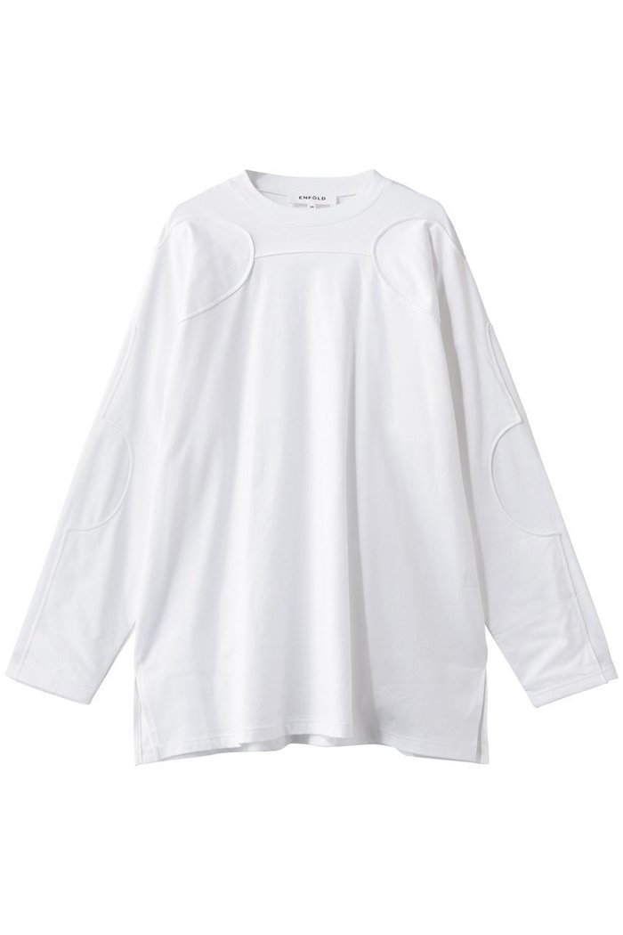 【エンフォルド/ENFOLD】のSILHOUETTE ART LONG-SLEEVE T-SHIRT インテリア・キッズ・メンズ・レディースファッション・服の通販 founy(ファニー) https://founy.com/ ファッション Fashion レディースファッション Fashion for Women トップス・カットソー Cut & Sew Tops シャツ・ブラウス・オフィスカジュアル Elegant Blouses & Button-Ups ロングTシャツ・Tシャツ Longline T-Shirts & Tees カットソー・ベーシックTシャツ Cut-and-Sewn Tops / Stretch Tees & Basics カッティング Cutting Detail スリーブ Sleeve, Long Sleeve / Short Sleeve ベビー Baby, Babywear ロング Long, Long-Length |ID: prp329100004901762 ipo3291000000036908685