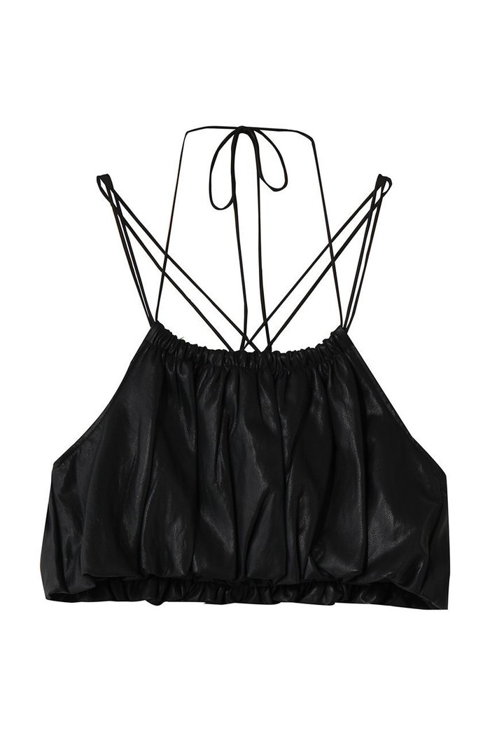 【メゾンスペシャル/MAISON SPECIAL】のGathered Balloon Vegan Leather Bustier/ギャザーバルーンフェイクレザービスチェ インテリア・キッズ・メンズ・レディースファッション・服の通販 founy(ファニー) https://founy.com/ ファッション Fashion レディースファッション Fashion for Women トップス・カットソー Cut & Sew Tops キャミソール&ノースリーブ Camisoles & Sleeveless Tops シャツ・ブラウス・オフィスカジュアル Elegant Blouses & Button-Ups ビスチェ Bustiers & Corset Tops / Layered Bustier Style ギャザー Gathered, Ruffled サテン Satin, Glossy Fabric ノースリーブ Sleeveless, No-Sleeve バルーン Balloon, Balloon Silhouette ビスチェ Bustier, Corset Top ラップ Wrap, Wrap Design 再入荷 Restock / Back in Stock エレガント 上品 Elegant |ID: prp329100004901766 ipo3291000000036681061