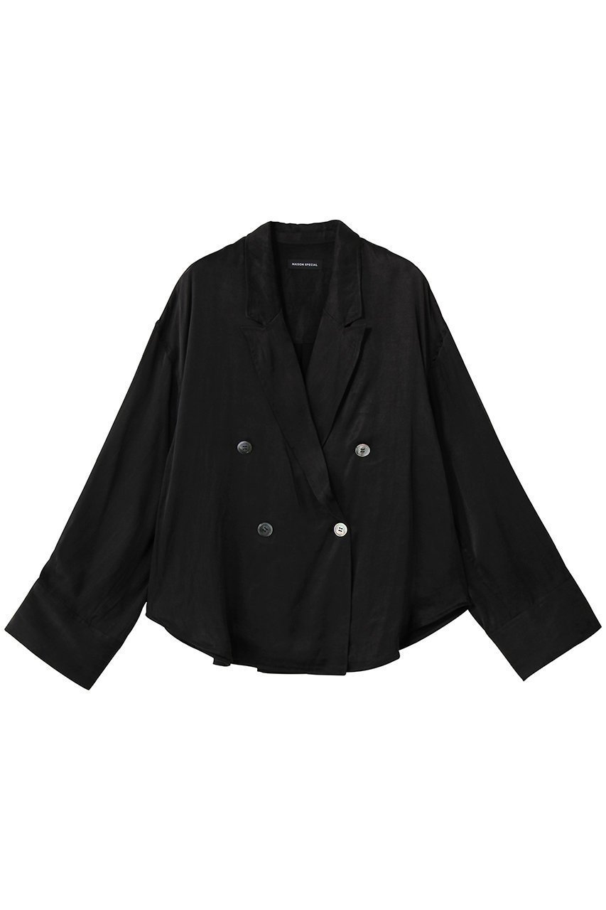 【メゾンスペシャル/MAISON SPECIAL】のJacket-Like Loose Shirt/ジャケットライクルーズシャツ インテリア・キッズ・メンズ・レディースファッション・服の通販 founy(ファニー) 　ファッション　Fashion　レディースファッション　Fashion for Women　アウター　Coat / Outerwear Collection　レディースジャケット・軽アウター　Jackets　トップス・カットソー　Cut & Sew Tops　ジャケット　Jacket, Outerwear　スリーブ　Sleeve, Long Sleeve / Short Sleeve　ロング　Long, Long-Length　BLK(ブラック)|ID: prp329100004901767 ipo3291000000036681073