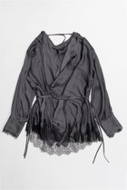 【メゾンスペシャル/MAISON SPECIAL】のLace combo drape shirt/レースコンビドレープシャツ 人気、トレンドファッション・服の通販 founy(ファニー) ファッション Fashion レディースファッション Fashion for Women トップス・カットソー Cut & Sew Tops シャツ・ブラウス・オフィスカジュアル Elegant Blouses & Button-Ups インナー Innerwear サテン Satin, Glossy Fabric スリーブ Sleeve, Long Sleeve / Short Sleeve センター Center, Center Line ドレープ Drape, Draping Fabric フロント Front, Front Design レース Lace, Lace Fabric ロング Long, Long-Length エレガント 上品 Elegant thumbnail GRY(グレー)|ID: prp329100004901769 ipo3291000000036681095