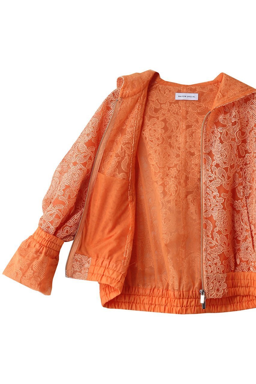 【メゾンスペシャル/MAISON SPECIAL】のTights Lace Parka/コードレースパーカー 人気、トレンドファッション・服の通販 founy(ファニー) 　ファッション　Fashion　レディースファッション　Fashion for Women　トップス・カットソー　Cut & Sew Tops　シャツ・ブラウス・オフィスカジュアル　Elegant Blouses & Button-Ups　レディースパーカー・カジュアルフーディー　Casual Hoodies & Sweatshirts　ロングTシャツ・Tシャツ　Longline T-Shirts & Tees　スウェット・クルーネックトップス　Sweatshirts & Crewnecks / Relaxed Fit Sweat Tops　カットソー・ベーシックTシャツ　Cut-and-Sewn Tops / Stretch Tees & Basics　タイツ＆レッグウェア&美脚効果　Tights & Sheer Legwear　インナー　Innerwear　春　Spring　キャミソール　Camisole, Spaghetti Strap Top　シンプル　Simple, Minimal　ジップ　Zip, Zipper　タンク　Tank Top, Sleeveless Top　パーカー　Hoodie, Parka　フェミニン　Feminine, Girly　ミックス　Mix, Mixed Style　レース　Lace, Lace Fabric　S/S・春夏　SS, Spring/Summer, Warm Season　おすすめ　Recommended / Our Picks　夏　Summer　エレガント 上品　Elegant　other-6|ID: prp329100004901771 ipo3291000000036681127