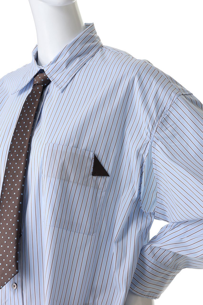 【メゾンスペシャル/MAISON SPECIAL】のStriped Neck Tie Shirt/ストライプネクタイシャツ 人気、トレンドファッション・服の通販 founy(ファニー) ファッション Fashion レディースファッション Fashion for Women トップス・カットソー Cut & Sew Tops シャツ・ブラウス・オフィスカジュアル Elegant Blouses & Button-Ups おすすめ Recommended / Our Picks カーゴパンツ Cargo Pants, Utility Pants スラックス Slacks, Dress Pants スリット Slit, Slit Detail スリーブ Sleeve, Long Sleeve / Short Sleeve デニム Denim, Jeans Material バランス Balance, Style Balance ロング Long, Long-Length other-5|ID: prp329100004901775 ipo3291000000036711789