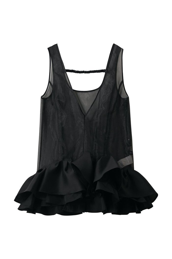【メゾンスペシャル/MAISON SPECIAL】のLily Hem Tunic/リリーヘムチュニック インテリア・キッズ・メンズ・レディースファッション・服の通販 founy(ファウニー) https://founy.com/ ファッション Fashion レディースファッション Fashion for Women ワンピース Dresses チュニック Tunic Tops & Dresses インナー Innerwear オーガンジー Organza Fabric タフタ Taffeta, Structured Fabric ダブル Double, Double-Breasted チュニック Tunic, Long Top チュール Tulip, Tulip Motif パターン Pattern, Design Print モチーフ Motif, Design Theme |ID: prp329100004901776 ipo3291000000036681183