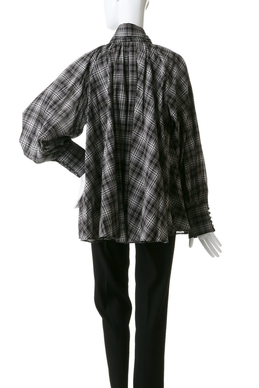 【メゾンスペシャル/MAISON SPECIAL】のV-neck voluminous blouse/タイ付Vネックボリュームブラウス 大人の最旬トレンドファッション＆コーディネート founy(ファウニー) 　ファッション　Fashion　レディースファッション　Fashion for Women　トップス・カットソー　Cut & Sew Tops　シャツ・ブラウス・オフィスカジュアル　Elegant Blouses & Button-Ups　Vネックトップス　V-Neck Tops / V-Cut Neckline Shirts　キュプラ　Cupro, Eco Fabric　ストライプ　Stripe, Striped Pattern　スリーブ　Sleeve, Long Sleeve / Short Sleeve　チェック　Check, Plaid, Tartan　フラット　Flat, Flat Shoes　フロント　Front, Front Design　マフラー　Scarf, Muffler　リボン　Ribbon, Bow　ロング　Long, Long-Length　other-4|ID: prp329100004901782 ipo3291000000036681249