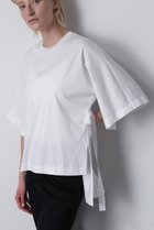 【ヒューエルミュージアム/hueLe Museum】の【hLM】リボンギャザーTシャツ ホワイト|ID: prp329100004901783 ipo3291000000036681256