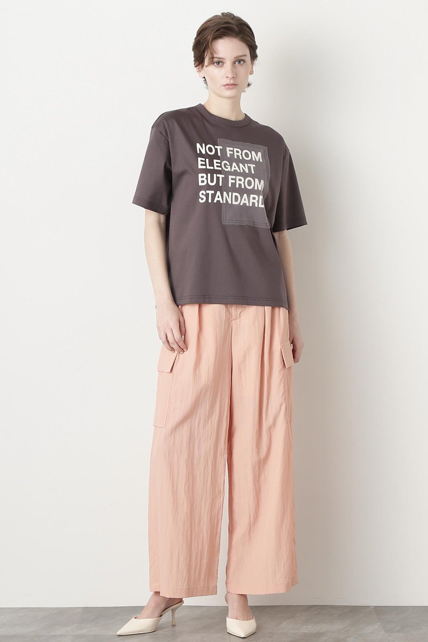 【ヒューエルミュージアム/hueLe Museum】の【STUMBLY】Printed T-shirts 人気、トレンドファッション・服の通販 founy(ファニー) ファッション Fashion レディースファッション Fashion for Women トップス・カットソー Cut & Sew Tops シャツ・ブラウス・オフィスカジュアル Elegant Blouses & Button-Ups ロングTシャツ・Tシャツ Longline T-Shirts & Tees カットソー・ベーシックTシャツ Cut-and-Sewn Tops / Stretch Tees & Basics ショート Short, Short Length スリーブ Sleeve, Long Sleeve / Short Sleeve チュール Tulip, Tulip Motif プリント Print, Printed Pattern other-2|ID: prp329100004901784 ipo3291000000036711835