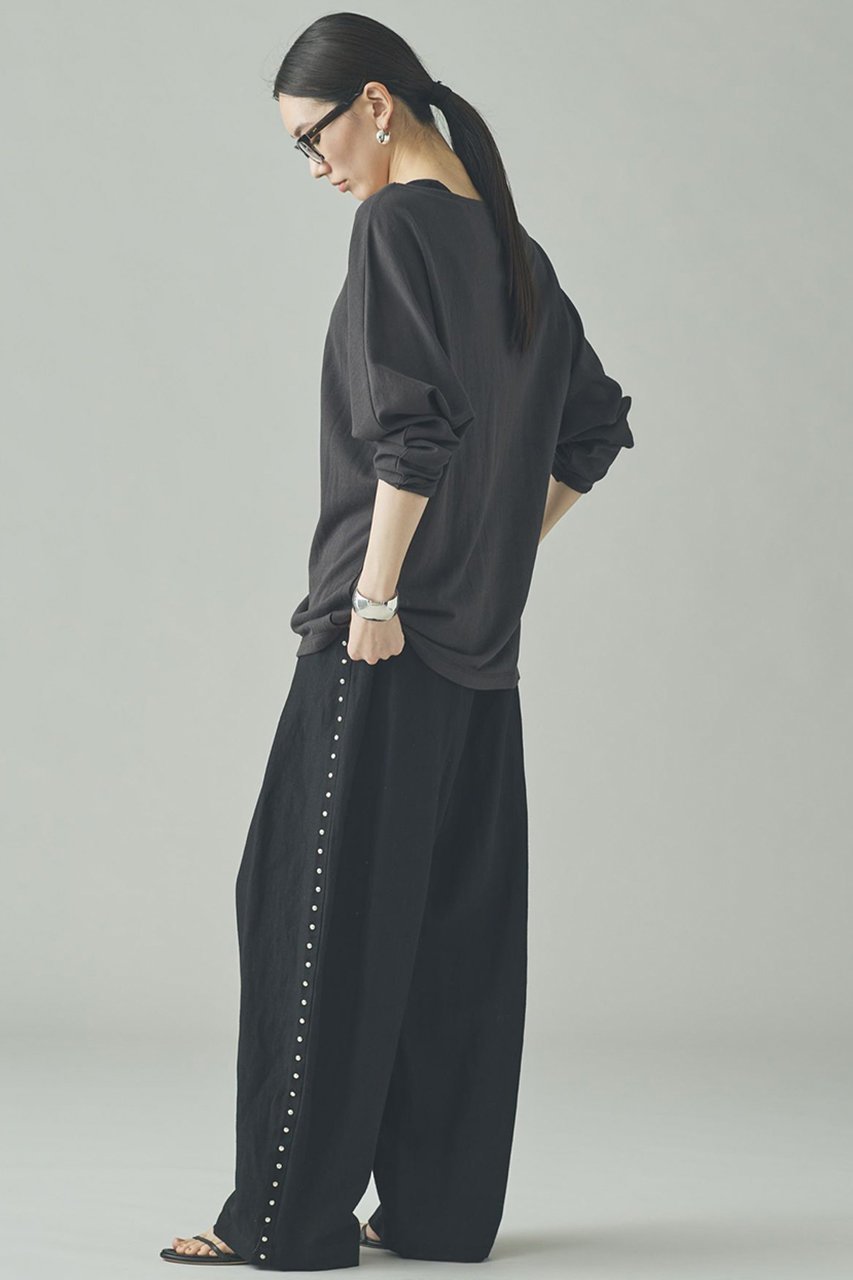 【カレンソロジー/Curensology】のシアードルマンプルオーバー 人気、トレンドファッション・服の通販 founy(ファニー) 　ファッション　Fashion　レディースファッション　Fashion for Women　トップス・カットソー　Cut & Sew Tops　シャツ・ブラウス・オフィスカジュアル　Elegant Blouses & Button-Ups　ロングTシャツ・Tシャツ　Longline T-Shirts & Tees　カジュアルプルオーバー・ニットトップス　Pullovers & Knit Tops / Casual Pullovers　カットソー・ベーシックTシャツ　Cut-and-Sewn Tops / Stretch Tees & Basics　アクセサリー　Fashion Accessories　シアー　Sheer, See-Through　スリット　Slit, Slit Detail　スリーブ　Sleeve, Long Sleeve / Short Sleeve　ロング　Long, Long-Length　夏　Summer　other-8|ID: prp329100004901800 ipo3291000000036681883