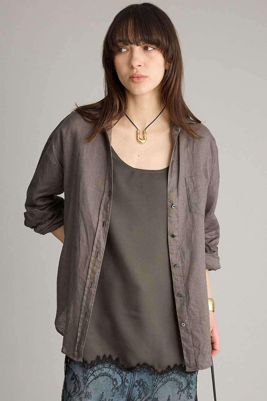 【ブリル/BRILL】のリネンスキッパーシャツ 人気、トレンドファッション・服の通販 founy(ファニー) ファッション Fashion レディースファッション Fashion for Women トップス・カットソー Cut & Sew Tops シャツ・ブラウス・オフィスカジュアル Elegant Blouses & Button-Ups スリーブ Sleeve, Long Sleeve / Short Sleeve ポケット Pocket, Pocket Detail リネン Linen, Linen Fabric ロング Long, Long-Length other-2|ID: prp329100004901802 ipo3291000000036711887