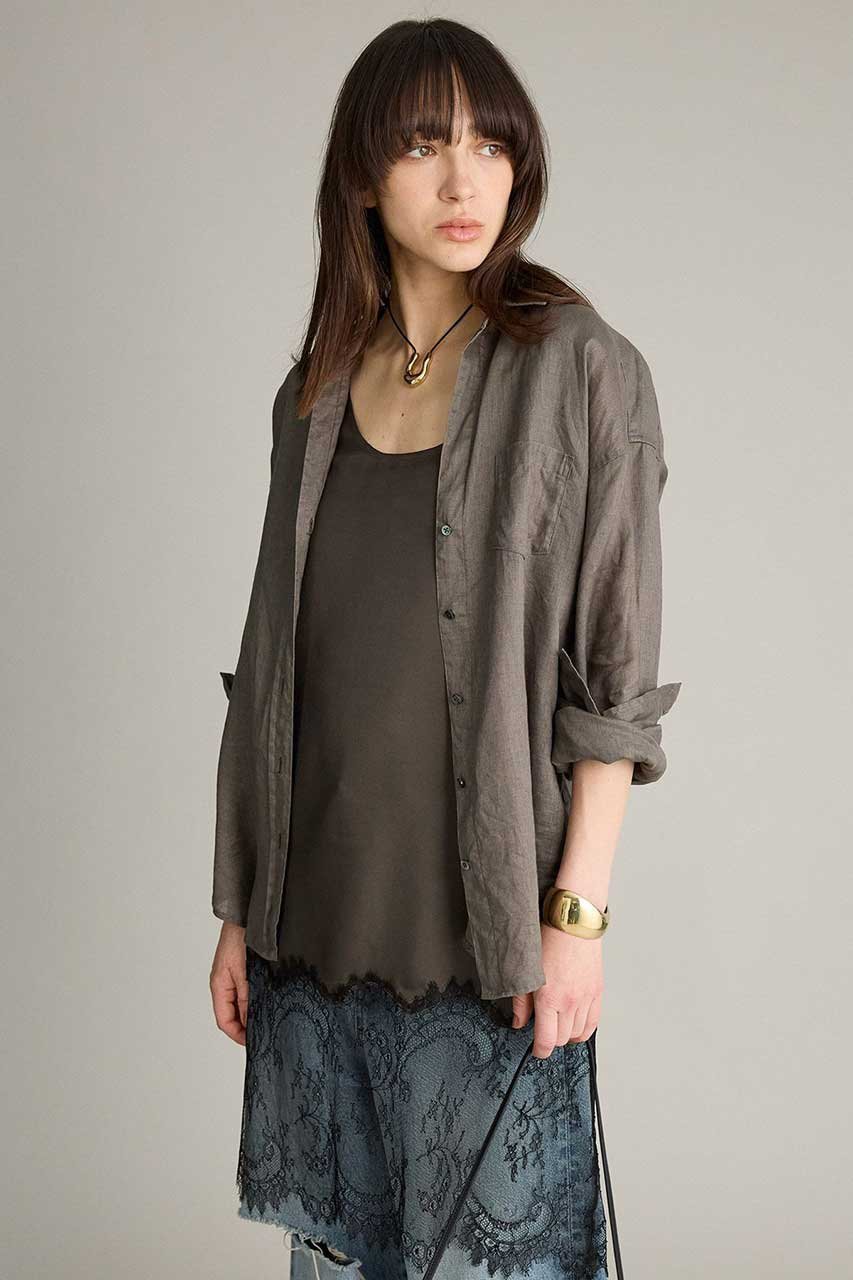 【ブリル/BRILL】のリネンスキッパーシャツ 人気、トレンドファッション・服の通販 founy(ファニー) ファッション Fashion レディースファッション Fashion for Women トップス・カットソー Cut & Sew Tops シャツ・ブラウス・オフィスカジュアル Elegant Blouses & Button-Ups スリーブ Sleeve, Long Sleeve / Short Sleeve ポケット Pocket, Pocket Detail リネン Linen, Linen Fabric ロング Long, Long-Length other-3|ID: prp329100004901802 ipo3291000000036711888